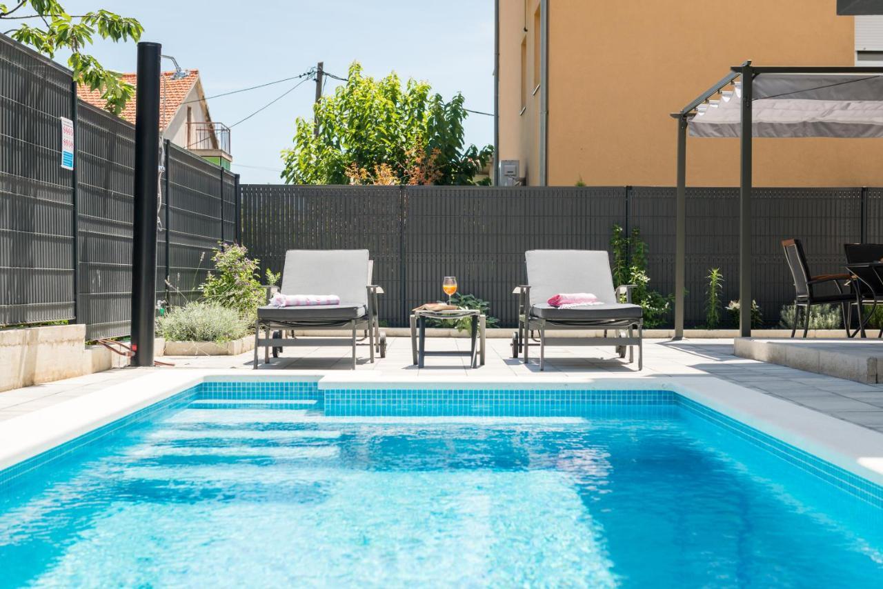 New, Private Heated Swimming Pool, Free Parking, Trogir Centar Apartment Ngoại thất bức ảnh